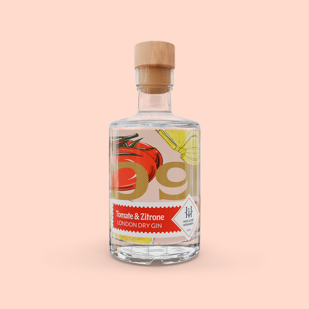 Inge und der Honigbär Tomate & Zitrone – Gin NO. 09 50 ml Flasche