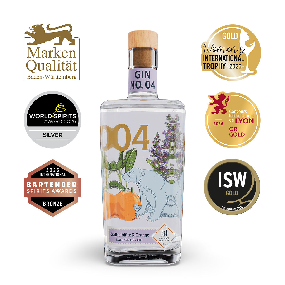 Salbeiblüte & Orange – Gin NO. 04 | 0,5L