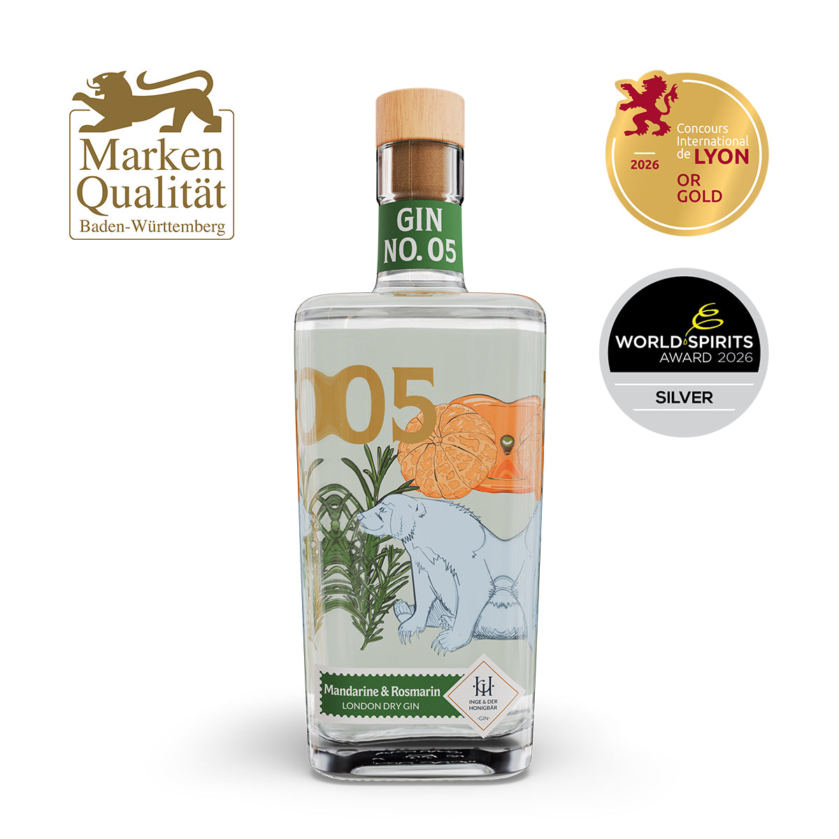 Mandarine & Rosmarin – Gin NO. 05 | 0,5L