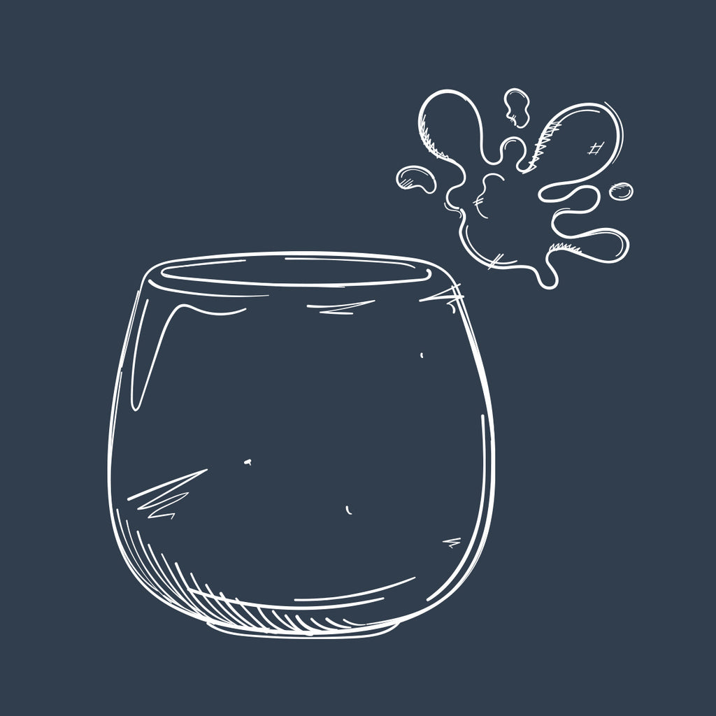 Illustration einer Keramik Tasse zum bemalen beim Sommerfest Gaumenglück von Aromahopping
