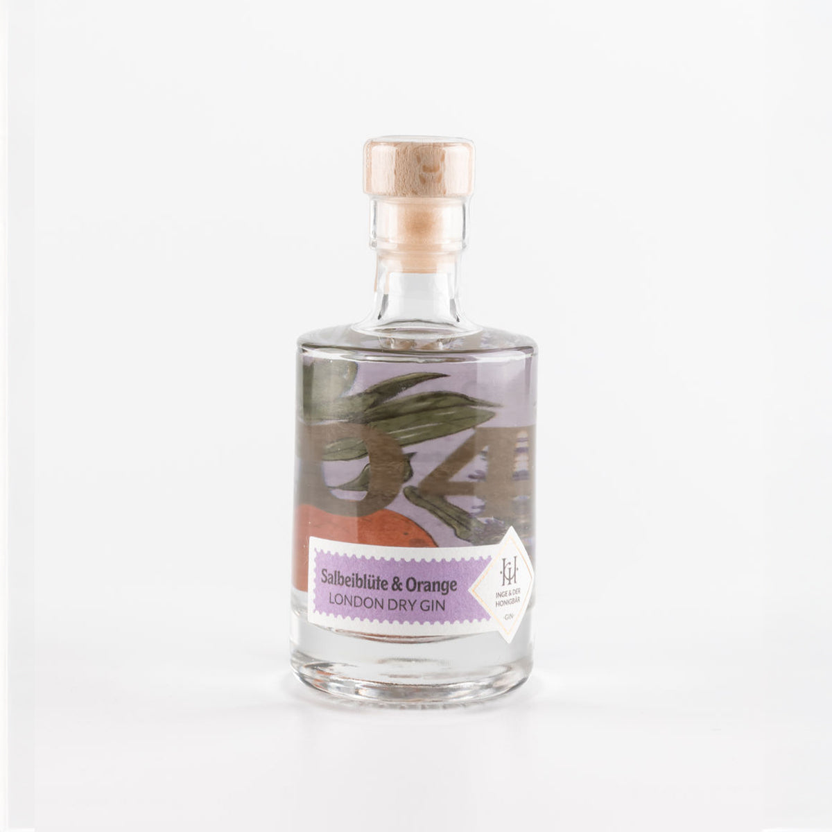 Inge und der Honigbär Salbeiblüte & Orange – Gin NO. 04 50 ml Flasche