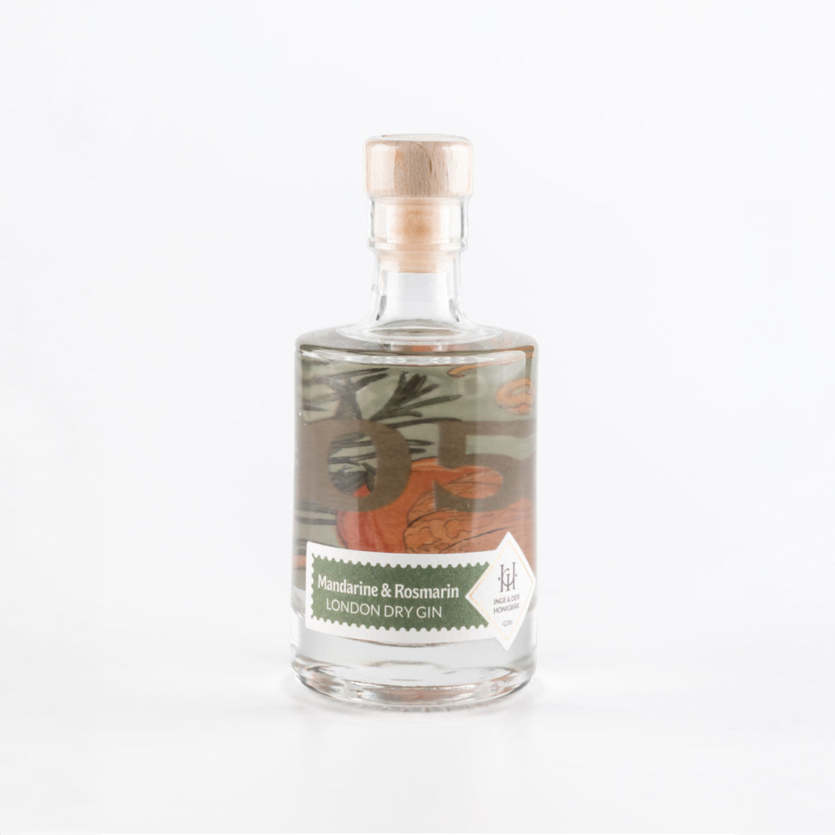Inge und der Honigbär Mandarine & Rosmarin – Gin NO. 05 50 ml Flasche