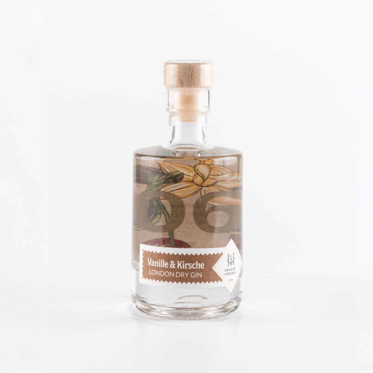 Inge und der Honigbär Vanille  – Gin NO. 06 50 ml Flasche Kirsche