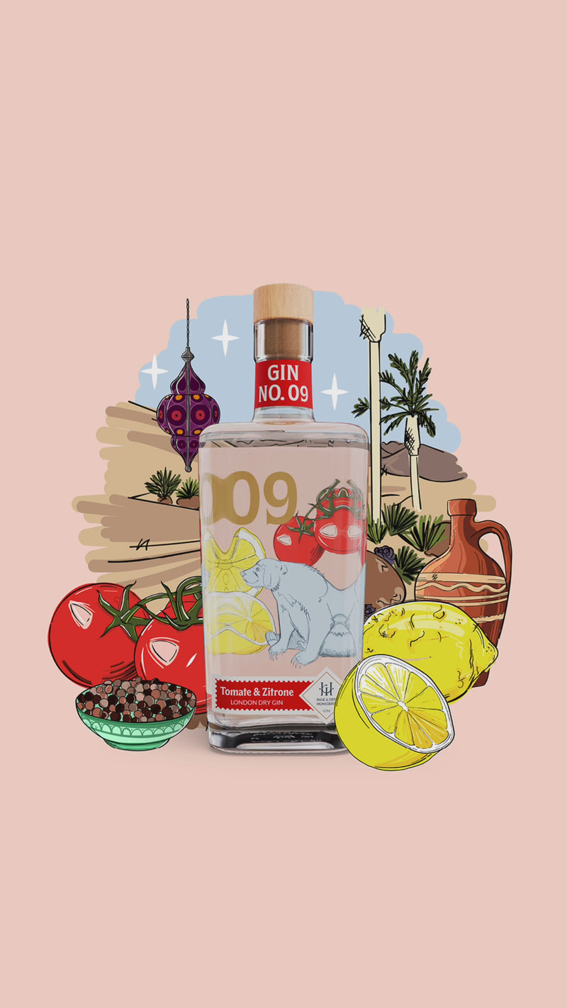 Trinkempfehlung Inge und der Honigbär Gin NO. 09