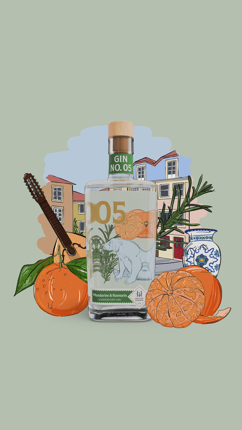 Trinkempfehlung Inge und der Honigbär Gin NO. 05