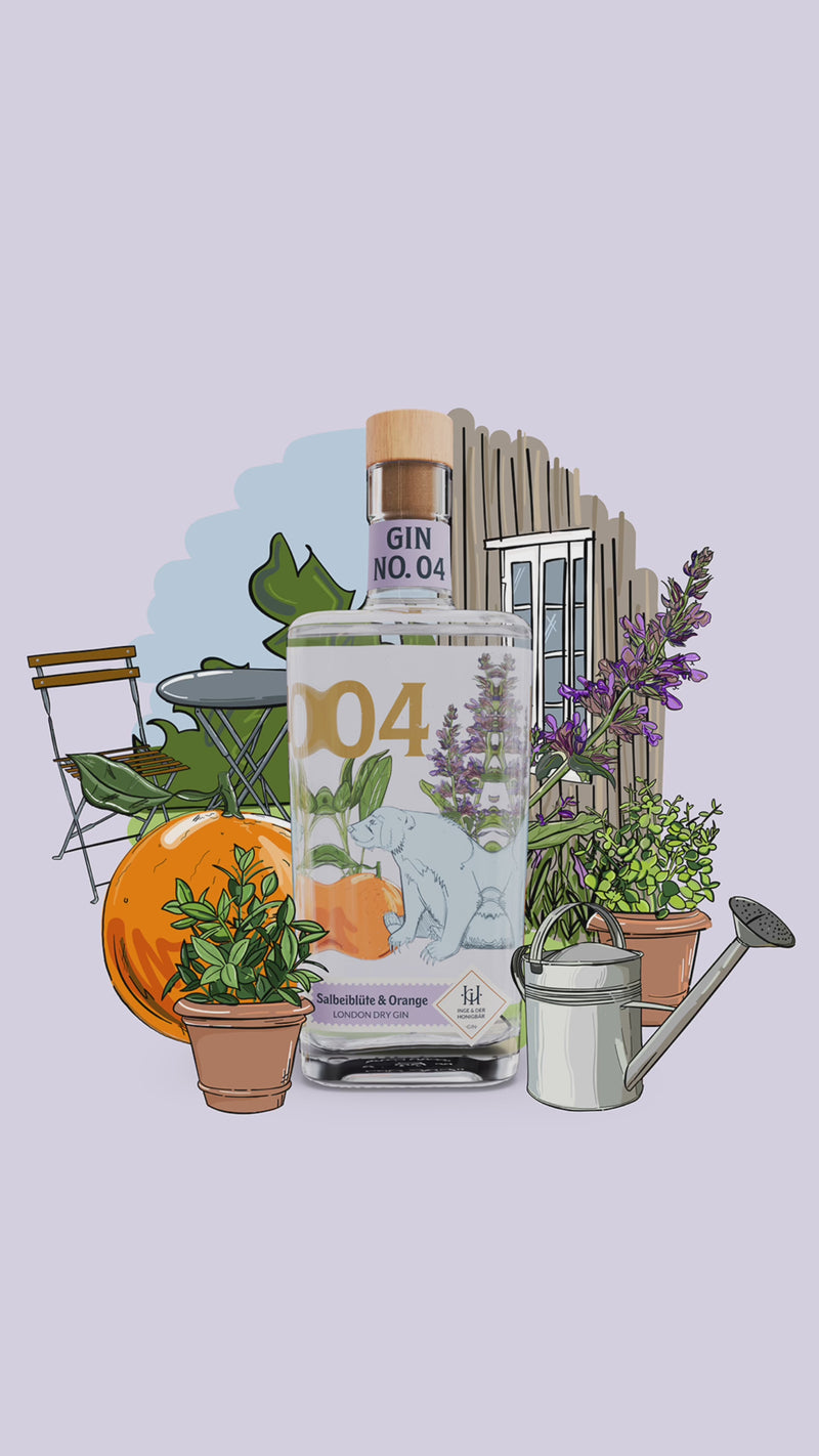 Trinkempfehlung Inge und der Honigbär Gin NO. 04