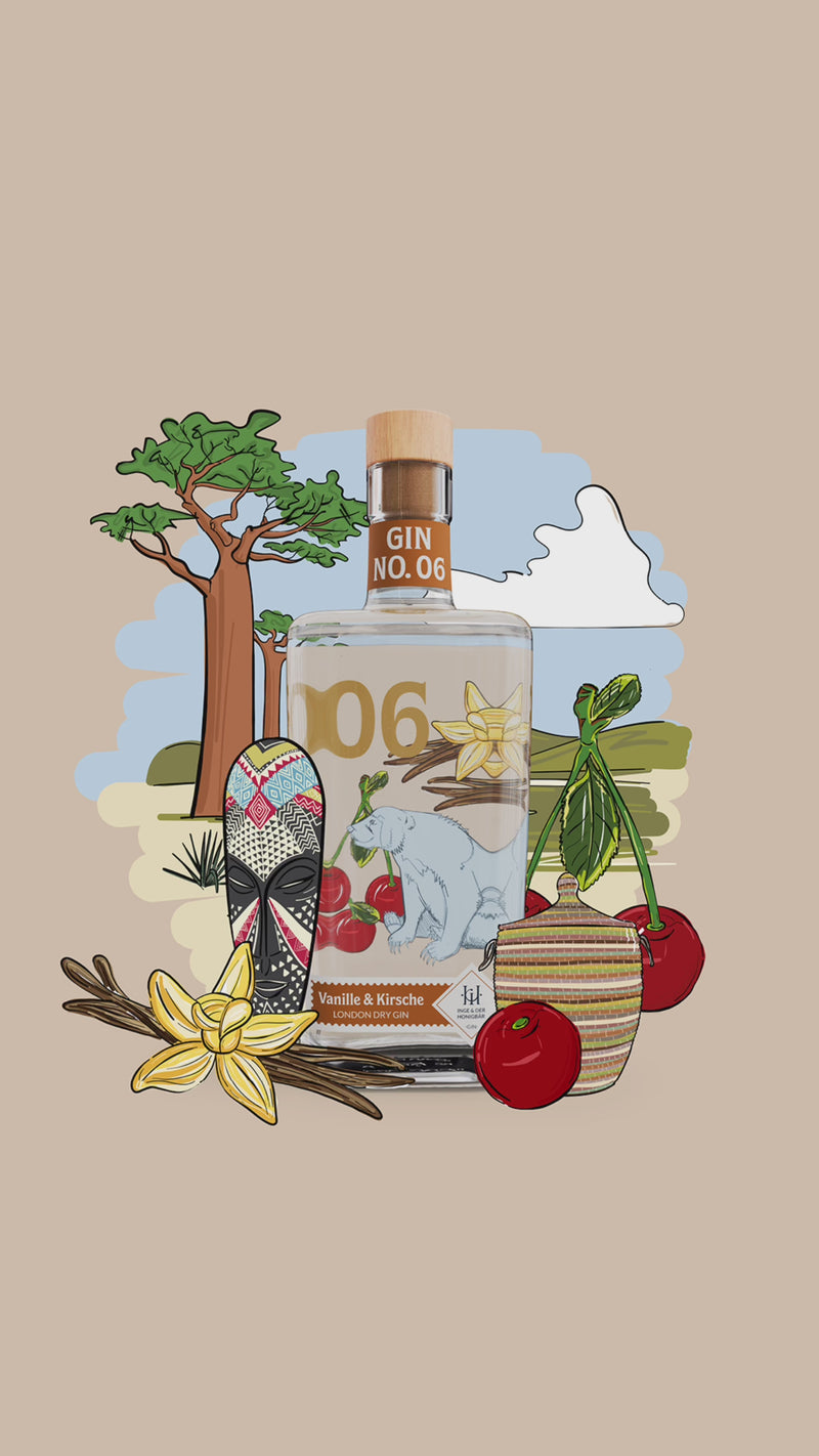 Trinkempfehlung Inge und der Honigbär Gin NO. 06